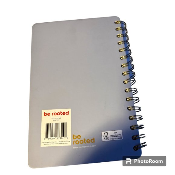 Be Rooted Zodiac SAGITARIOUS Spiral Bound College Ruled Hard Cover Journal - Picture 3 of 3